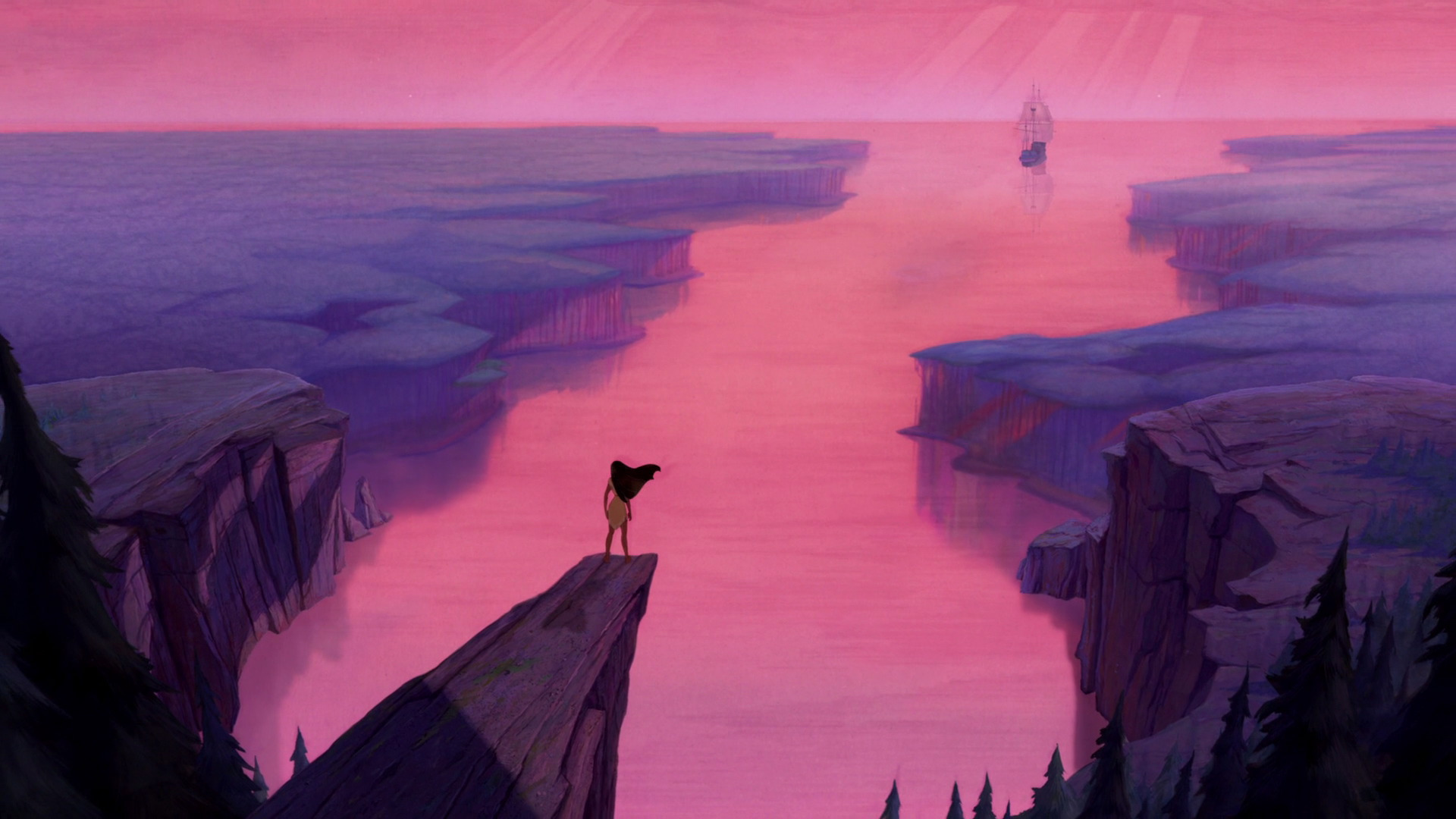 1920x1080 Pocahontas A Disney Historical Fantasy The J. Paige - Disney Pocahontas Painting