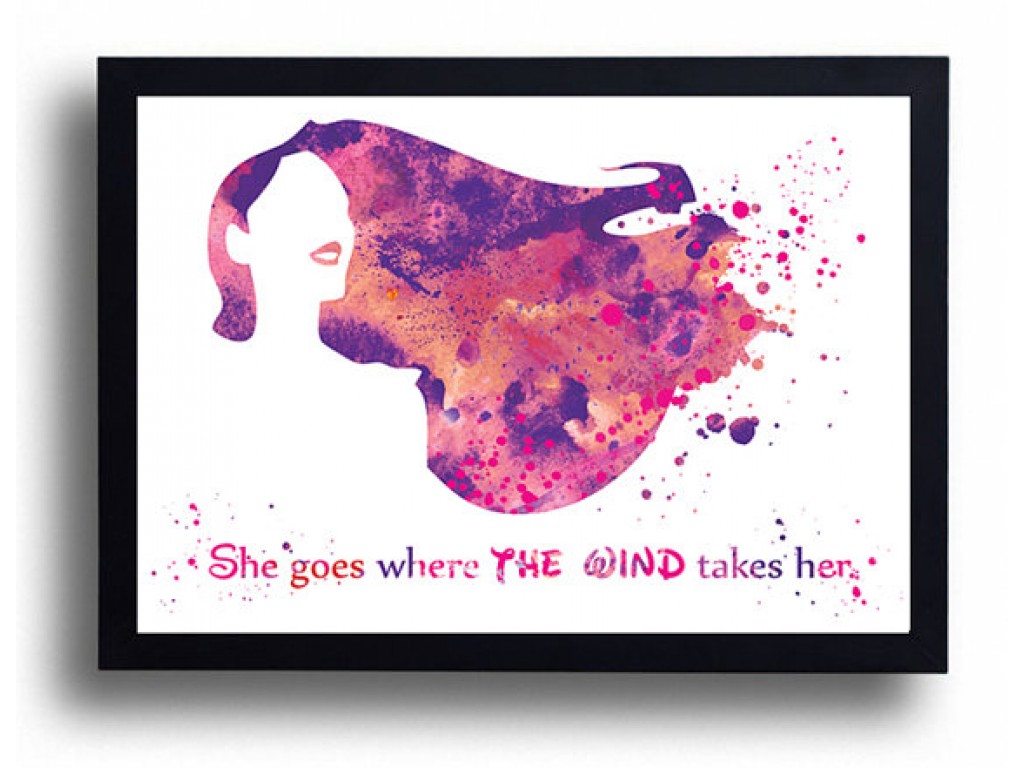 1024x768 Pocahontas Quote Watercolor Art Print Inspirational Art Gift - Disney Pocahontas Painting