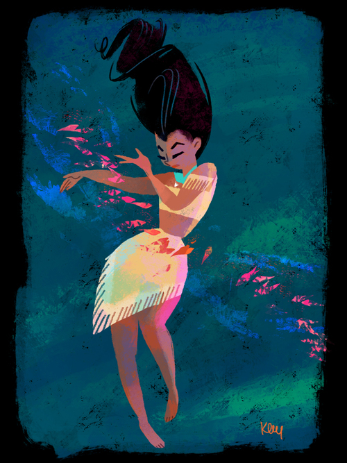 500x667 These Disney Princess Paintings Will Brighten Your Day Oh My Disney - Disney Pocahontas Painting