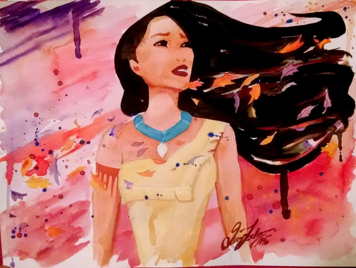 1500x1129 Disney Blue Fairy Fan Art - Disney Pocahontas Painting