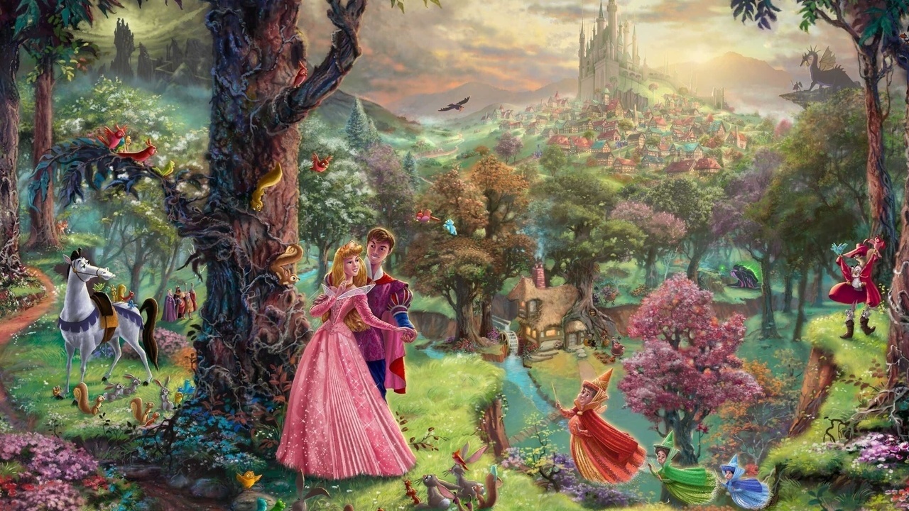 1280x720 Image - Disney Princess Painting