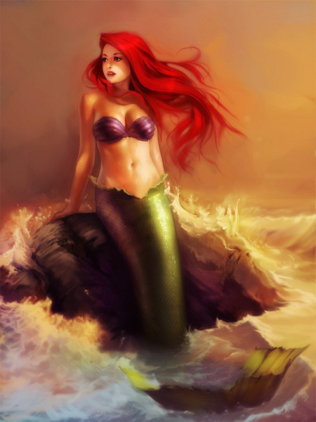 450x600 Realistic' Disney Princess Digital Paintings - Disney Princess Painting