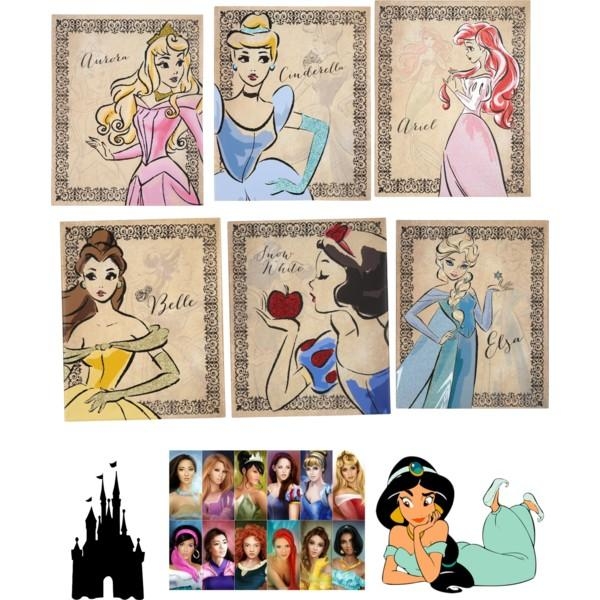 600x600 Extremely Creative Disney Princess Canvas Wall Art Home Decoration - Disney Princess Painting Online