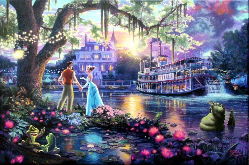 800x531 The Princess And The Frog Disney Lt3 Frogs - Disney Princess Painting Online