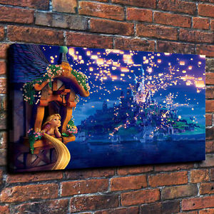300x300 Hd Print Disney Tangled Rapunzel And Dream Art Deco Paintings - Disney Rapunzel Painting