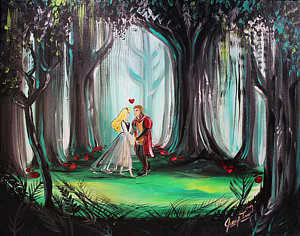 300x236 Disney Sleeping Beauty Paintings Fine Art America - Disney Sleeping Beauty Painting