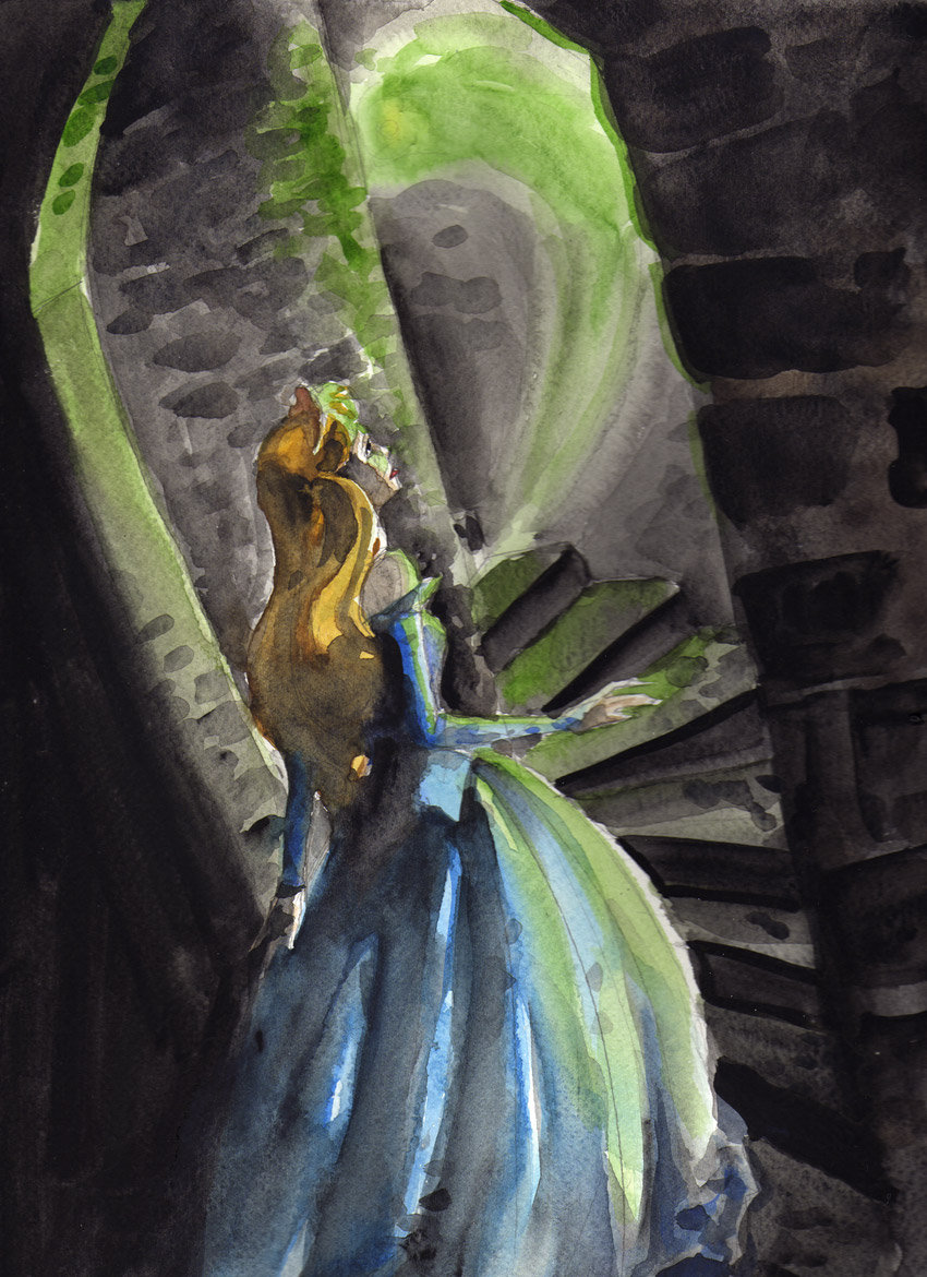 850x1170 The Sleeping Beauty By Martinacecilia - Disney Sleeping Beauty Painting