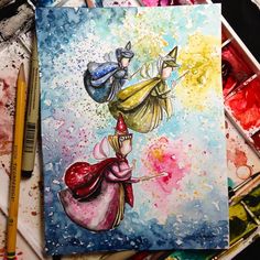 236x236 Watercolor Anything Is Cool. And That It's Merida Just Makes It - Disney Sleeping Beauty Painting