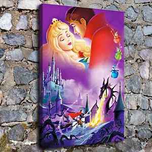 300x300 A959 Sleeping Beauty Disney Home Decor Hd Canvas Print Picture - Disney Sleeping Beauty Painting