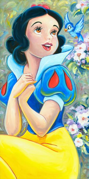 300x600 So This Is Love By William Silvers. Pretty Pretty Princess - Disney Snow White Painting