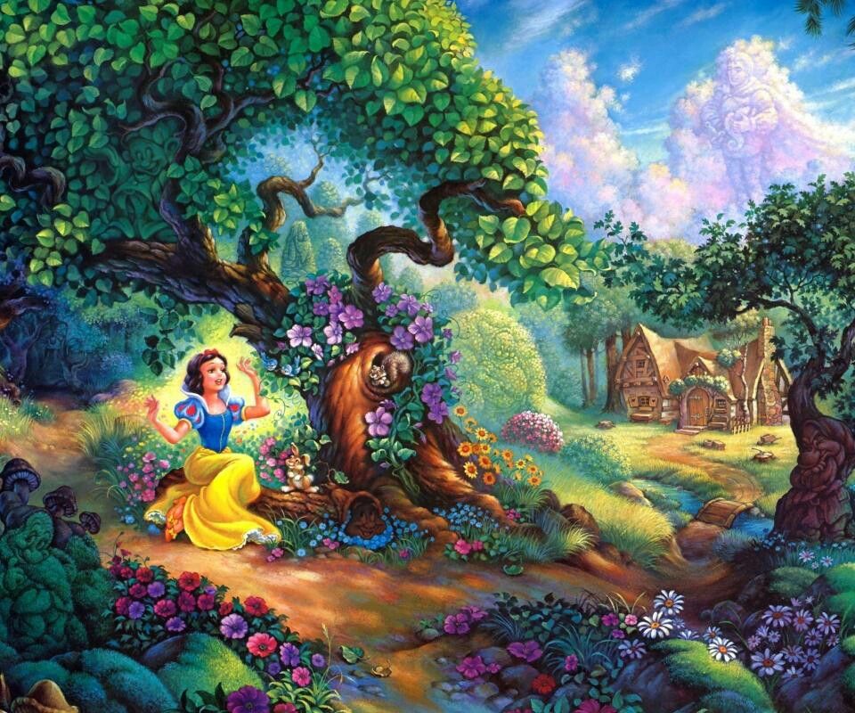 960x800 Thomas Kinkade Painting Snow White Thomas Kinkade Paintings - Disney Snow White Painting