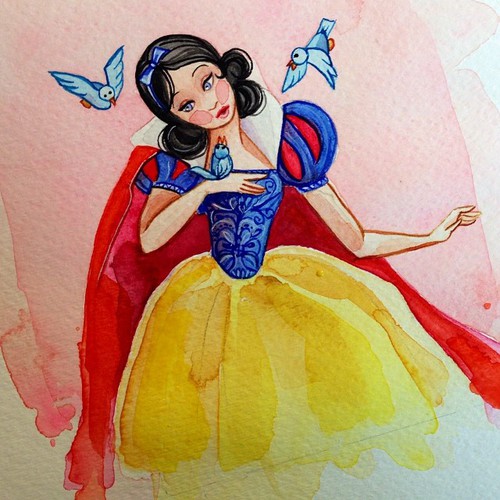 500x500 Youtubemeganecarrigan On Instagram Snow White. This - Disney Snow White Painting