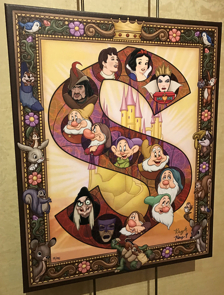 743x979 Filmic Light - Disney Snow White Painting