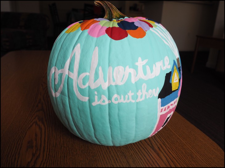 730x548 Incredible Disney Up Pumpkin Painted Painting Of Light Stand Ideas - Disney Up Painting
