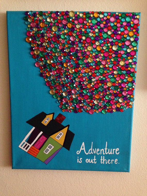 570x760 Photos Canvas Idea, - Disney Up Painting
