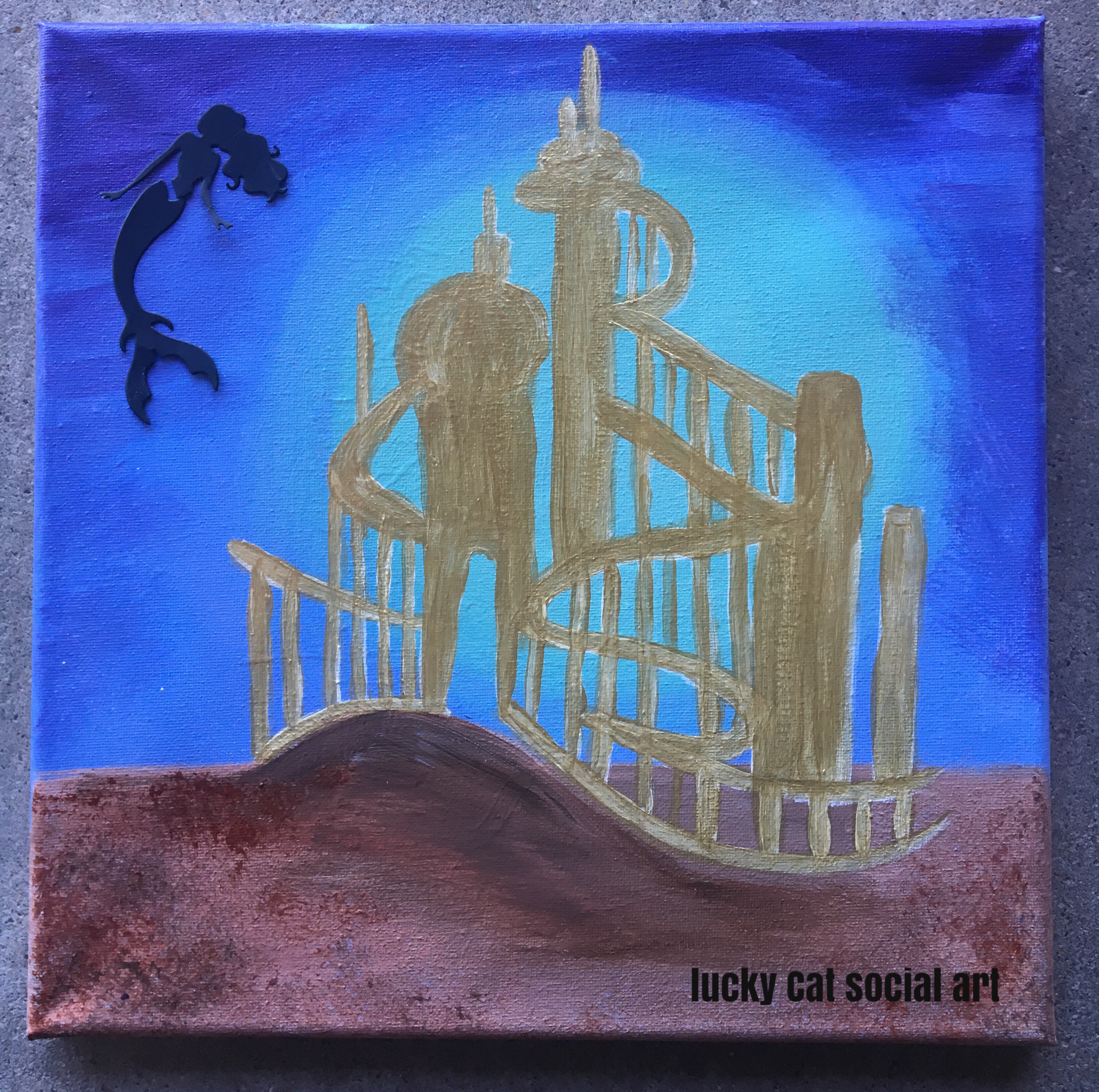 3018x2998 Public Paint Class Amp Disney Trivia 18 And Up Lucky Cat Social Art - Disney Up Painting