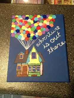 250x333 Up House Paintings - Disney Up Painting