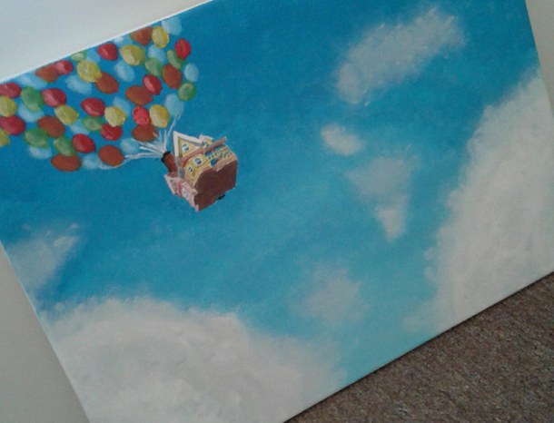 610x466 Canvas - Disney Up Painting