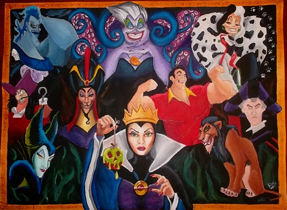 Disney Villains Painting at PaintingValley.com | Explore collection of ...