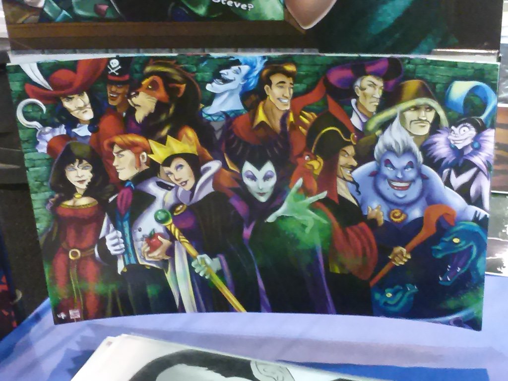 1024x768 Disney Villains By Pikachubuneary - Disney Villains Painting