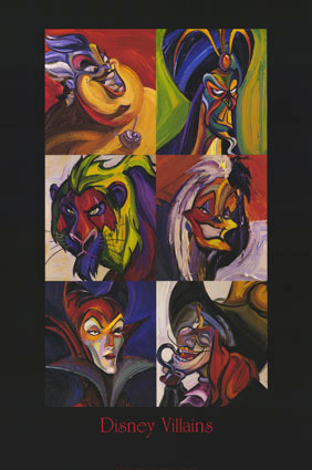 282x425 Disney Villains Images Disney Villains Wallpaper And Background - Disney Villains Painting