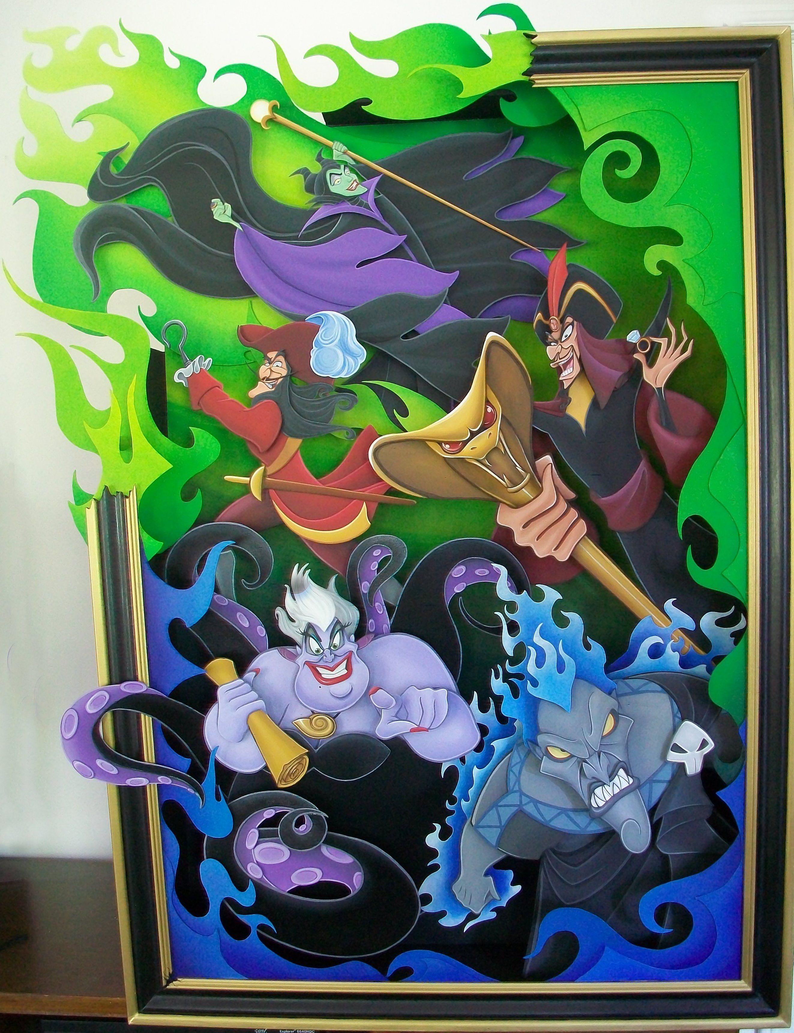 Disney Villains Painting at PaintingValley.com | Explore collection of ...