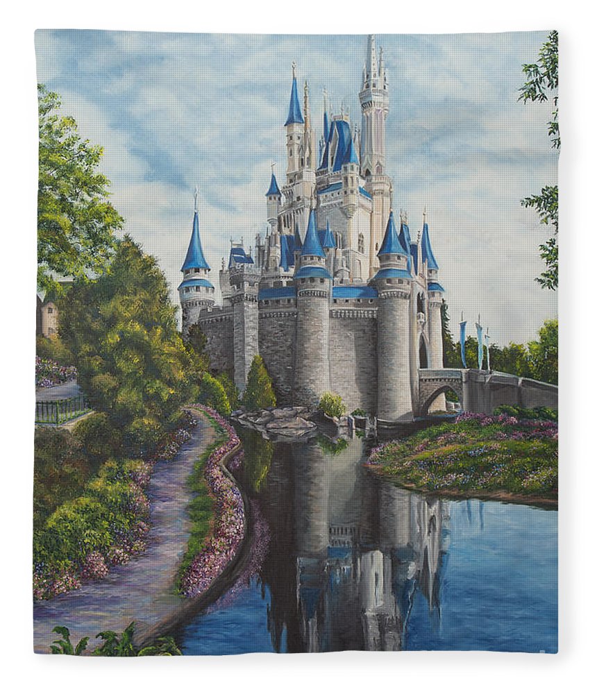 Disney World Castle Painting at PaintingValley.com | Explore collection ...