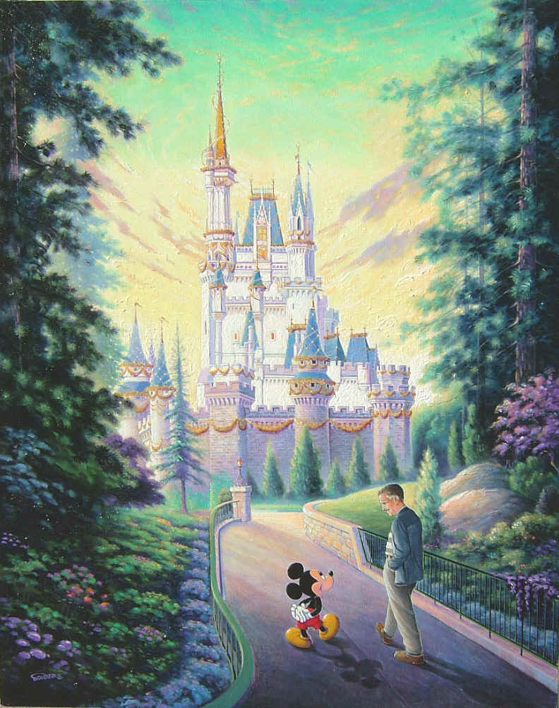 Disney World Castle Painting at