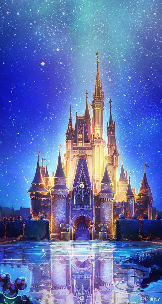 564x1056 Resultado De Imagen Para Fondos Tumblr Para Celular Disney - Disney World Castle Painting
