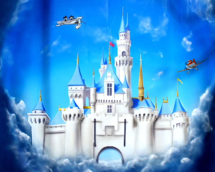 Disney World Castle Painting At PaintingValley Explore Collection 
