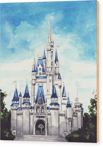 Disney World Castle Painting at PaintingValley.com | Explore collection ...