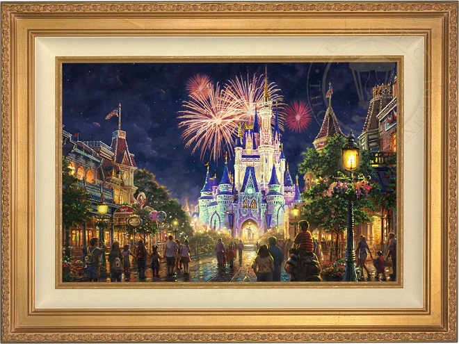 660x495 Main Street Usa Thomas Kinkade Disney Collection - Disney World Painting