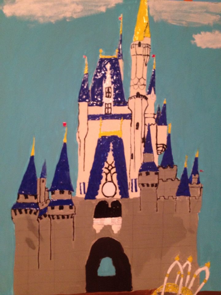 720x960 My Painting Of Disney World Castle. My Art Work - Disney World Painting