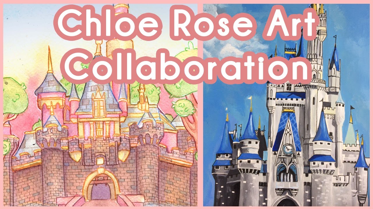 1280x720 Painting Disney Castles Collaboration With Chloe Rose Art - Disney World Painting