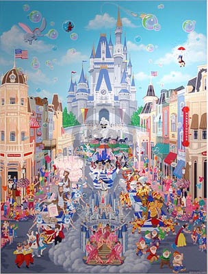 Disney World Painting at PaintingValley.com | Explore collection of ...