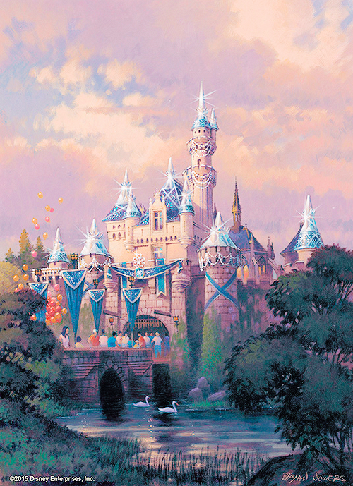 Disneyland Castle Painting at PaintingValley.com | Explore collection ...