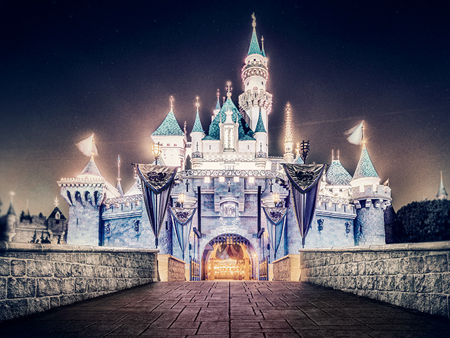 650x488 How Is Disneyland Celebrating Its 60th Birthday - Disneyland Castle Painting