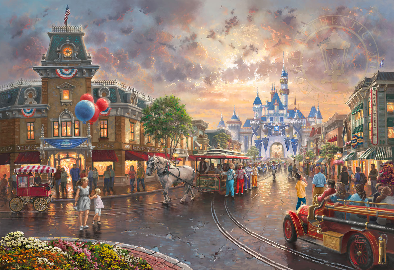 1500x1026 60th Anniversary Limited Edition Art The Thomas - Disneyland Painting