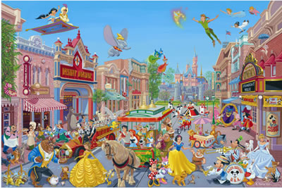 400x267 Mouseplanet - Disneyland Painting