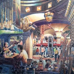 300x300 Original Disney Art Concept Painting Tokyo Disneyland Sea Crafts - Disneyland Painting