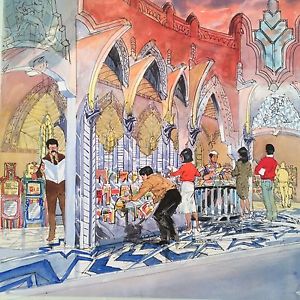 300x300 Original Disney Art Concept Painting For Tokyo Disneyland. Gothic - Disneyland Painting