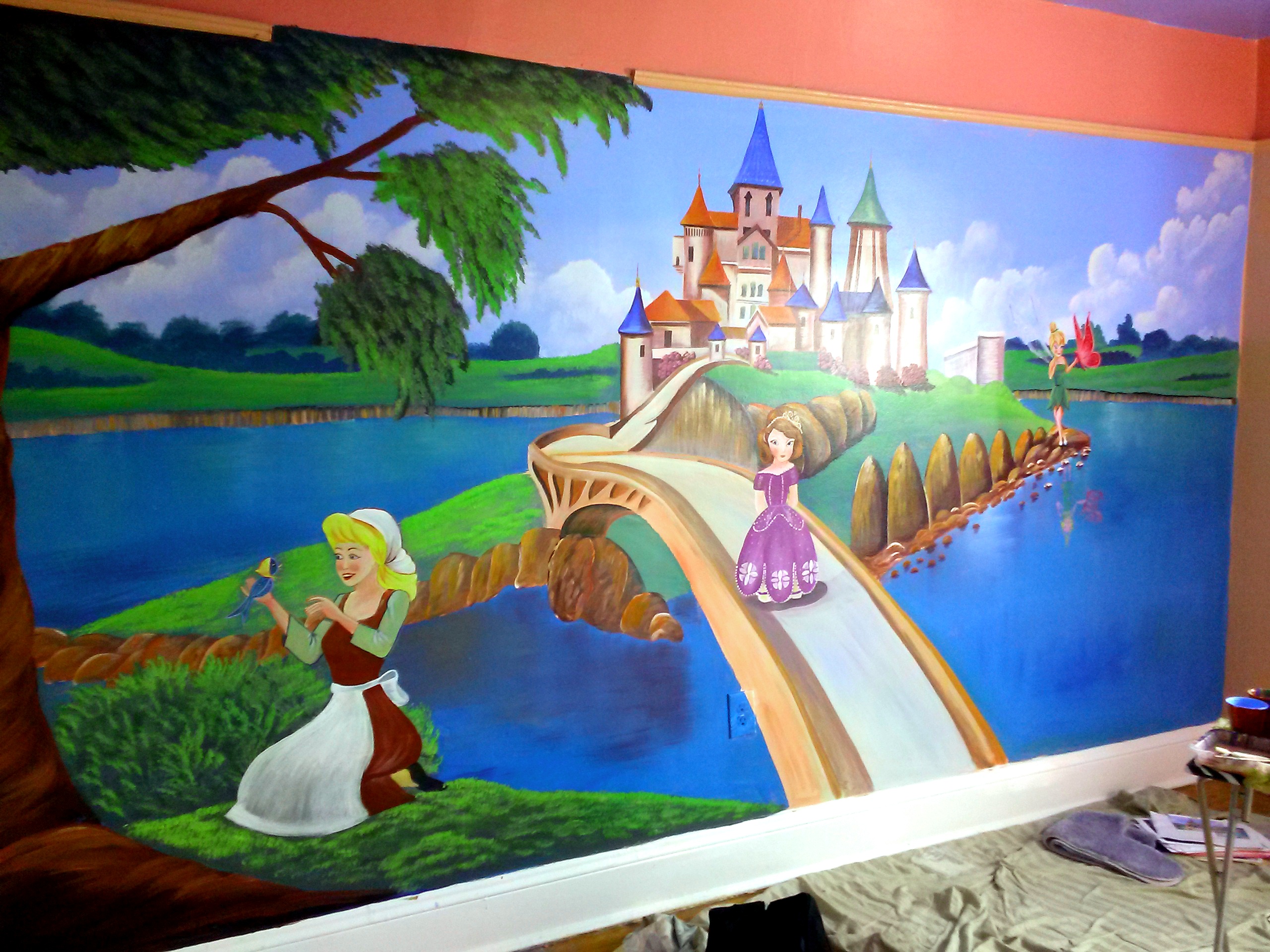 2560x1920 Disneyland Kids Painting Prack Creative Painting - Disneyland Painting
