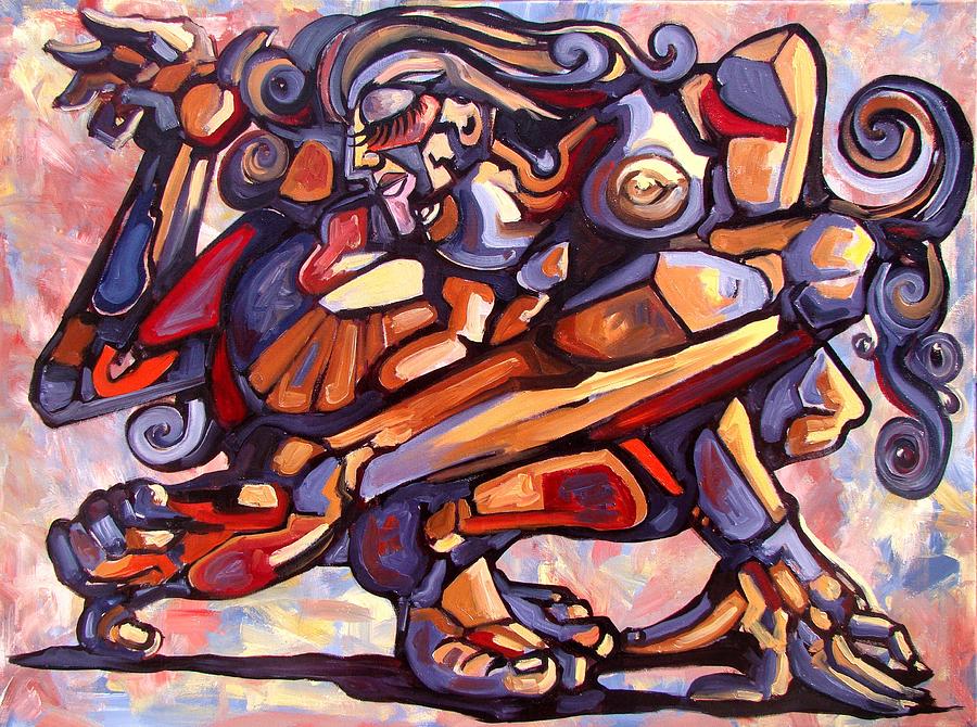 900x670 The Distortion Of The Muse Painting By Darwin Leon - Distortion Painting