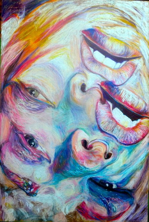 500x747 This Is Disorder Because The Face Is Distorted. Gcse Art Ideas - Distortion Painting