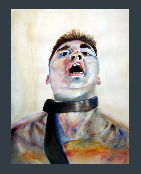 469x577 Self Portrait (Slightly Disturbing Painting) - Disturbing Painting