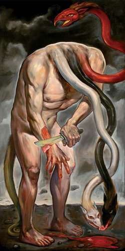 250x500 Disturbing Dragon Art Christopher Ulrich Paintings - Disturbing Painting