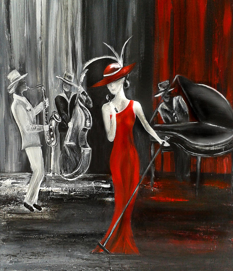 771x900 Diva Painting By Christie Clunan - Diva Painting