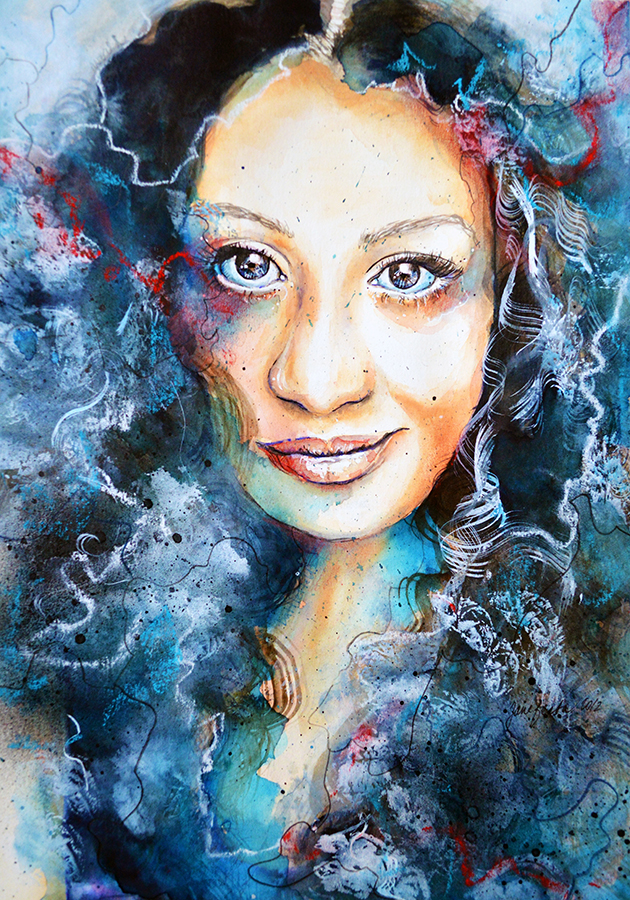 630x900 Portrait Of Deviant Diva, Speed Painting Video By Jane Beata - Diva Painting