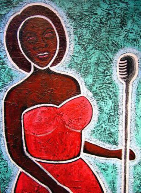 468x640 David Mihaly - Diva Painting