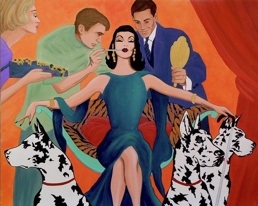 900x720 Deco Diva Painting By Tony Franza - Diva Painting